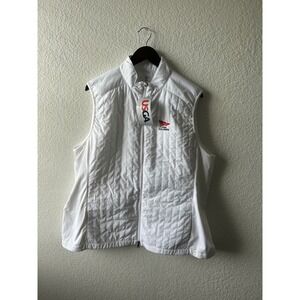 NWT EP New York US Open Quilted Vest White XXL Golf Outerwear Women's Gorpcore